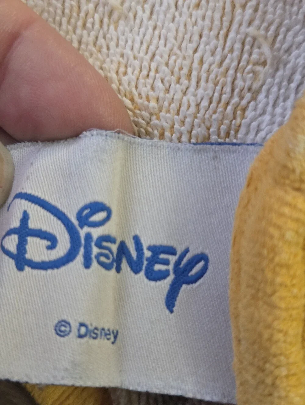 Vintage 90s Y2K Walt Disney Mickey Mouse Yellow/Orange Beach Towel